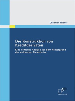 cover image of Die Konstruktion von Kreditderivaten